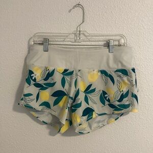 Oiselle lemon running shorts 6
